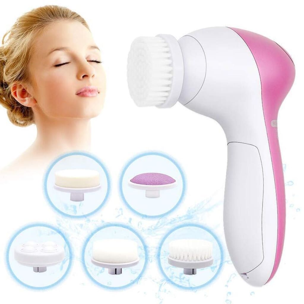 5 in 1 Face Massage Cleansing Brush Set - Skincare Tools &amp; Device