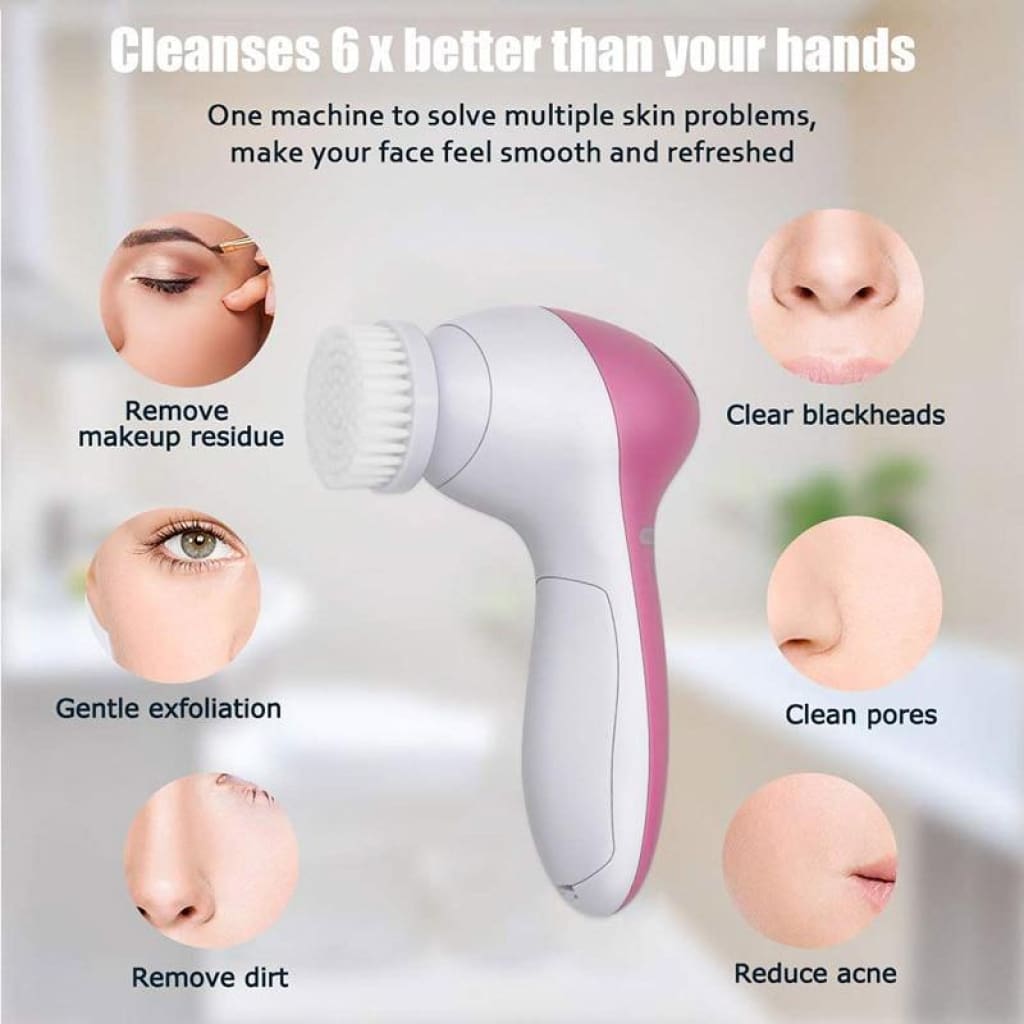 5 in 1 Face Massage Cleansing Brush Set - Skincare Tools &amp; Device