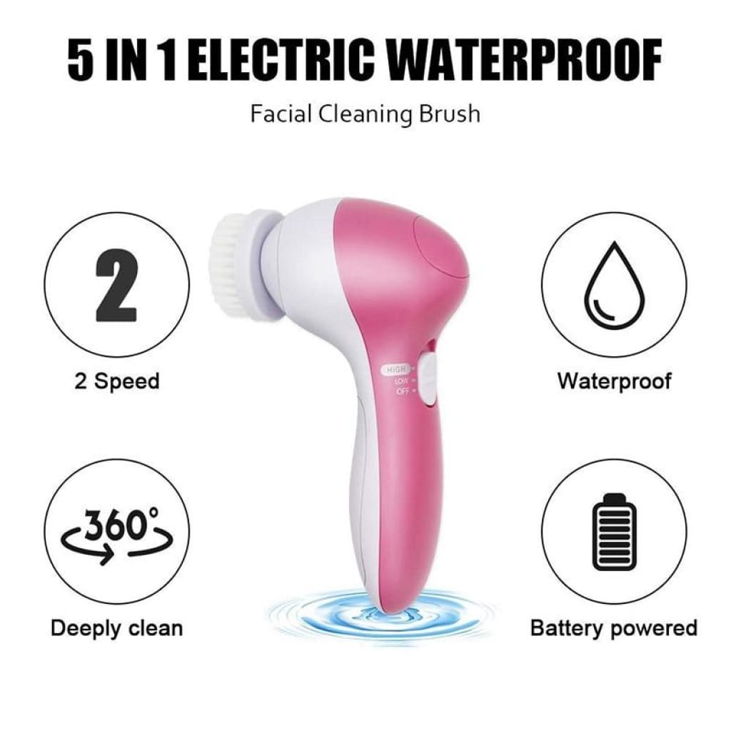 5 in 1 Face Massage Cleansing Brush Set - Skincare Tools &amp; Device