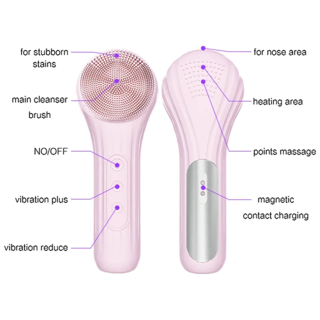 Electric Face Cleaner Sonic Silicond Facial Cleansing Brush - Skincare Tools &amp; Device