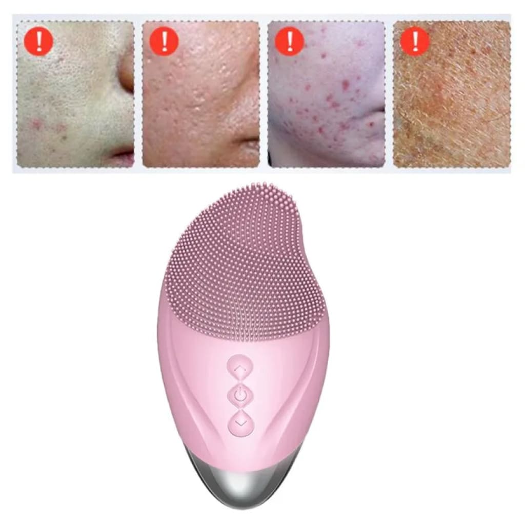 Electric Face Cleanser Silicond Cleansing Brush Facial - Skincare Tools &amp; Device