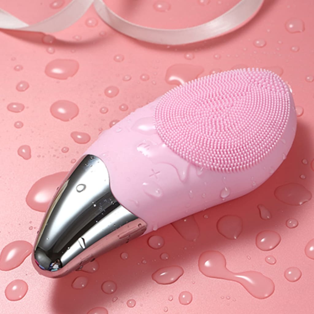 Mini Electric Facial Cleansing Brush Silicone Sonic Face Cleaner Deep - Skincare Tools &amp; Device