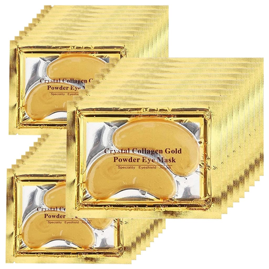 24k Gold Under Eye Mask Puffy Eyes and Dark Circles Treatments Bags - Eyes›Gels