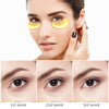 24K Gold Under Eye Mask Reduce Dark Circles Puffy Eyes eye Bags Wrinkles - Collagen Gel Patches - Masks