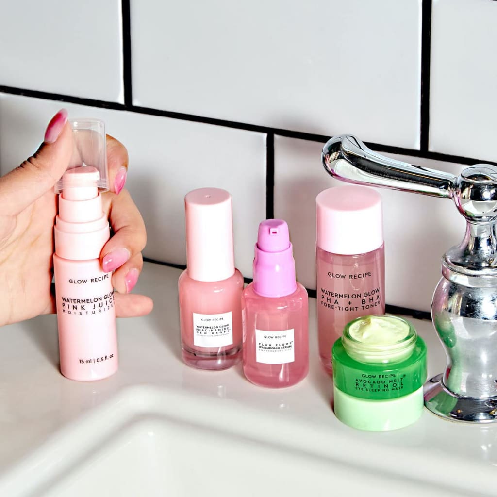 Babies Skincare Kit - Gift Set with Retinol Eye Mask Oil Free Face Moisturizer BHA PHA Facial Toner Hyaluronic Acid Serum - Sets &amp; Kits