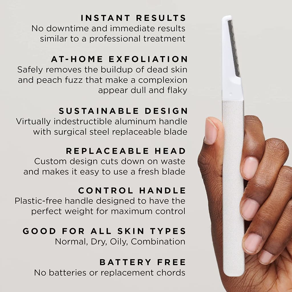 Dermaplaning Face Exfoliating Replacement Blades | Smooth Radiant Glowing Skin | No Brush or Scrub Needed | 3-Pack - Care Tools