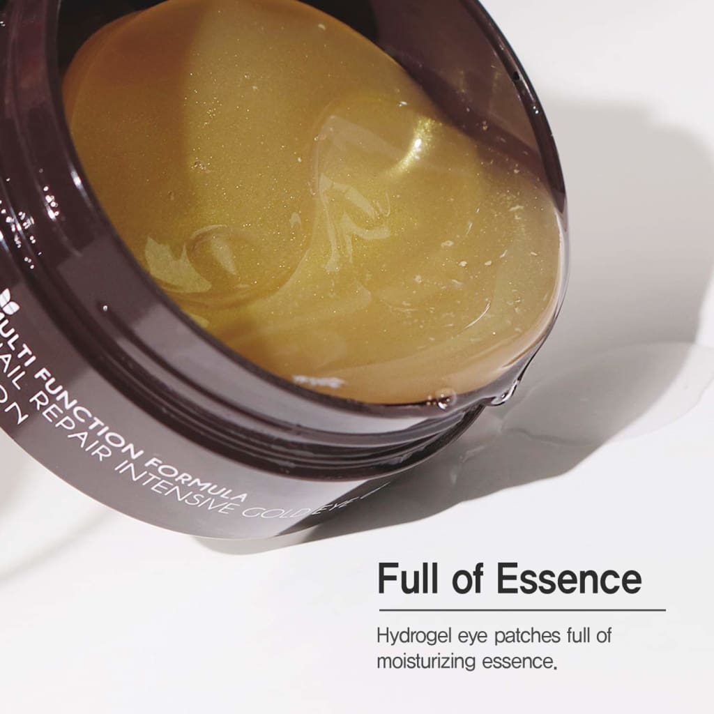 Eye Collagen Patches Masks with 24K Gold and Snail Gel Treatment for Puffy Eyes Pads Dark Circles Under Bags Anti Wrinkle - Treatments &amp; 