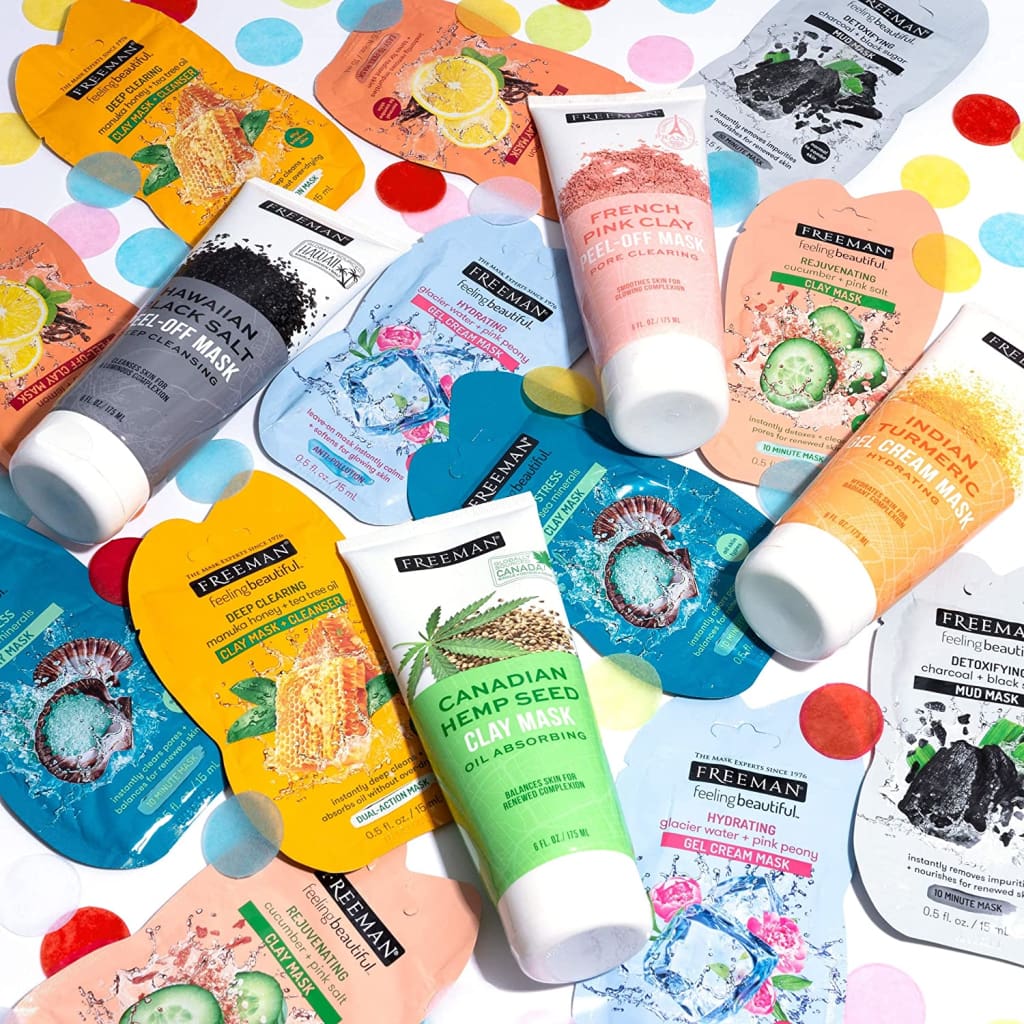 Facial Mask Variety Pack: Oil Absorbing and Anti Stress Clay - Masks