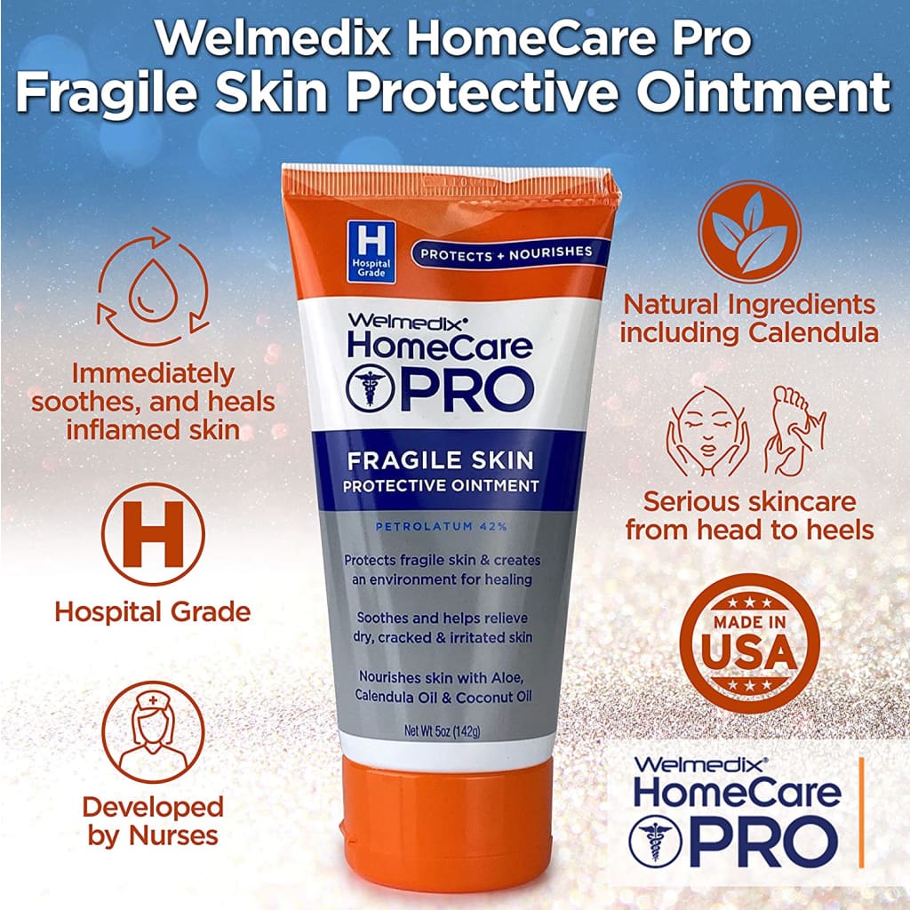 Fragile Skin Protective Ointment | Hospital Grade Healing Barrier Cream &amp; Protectant w/ Calendula for Treatment of Eczema, - Eczema 