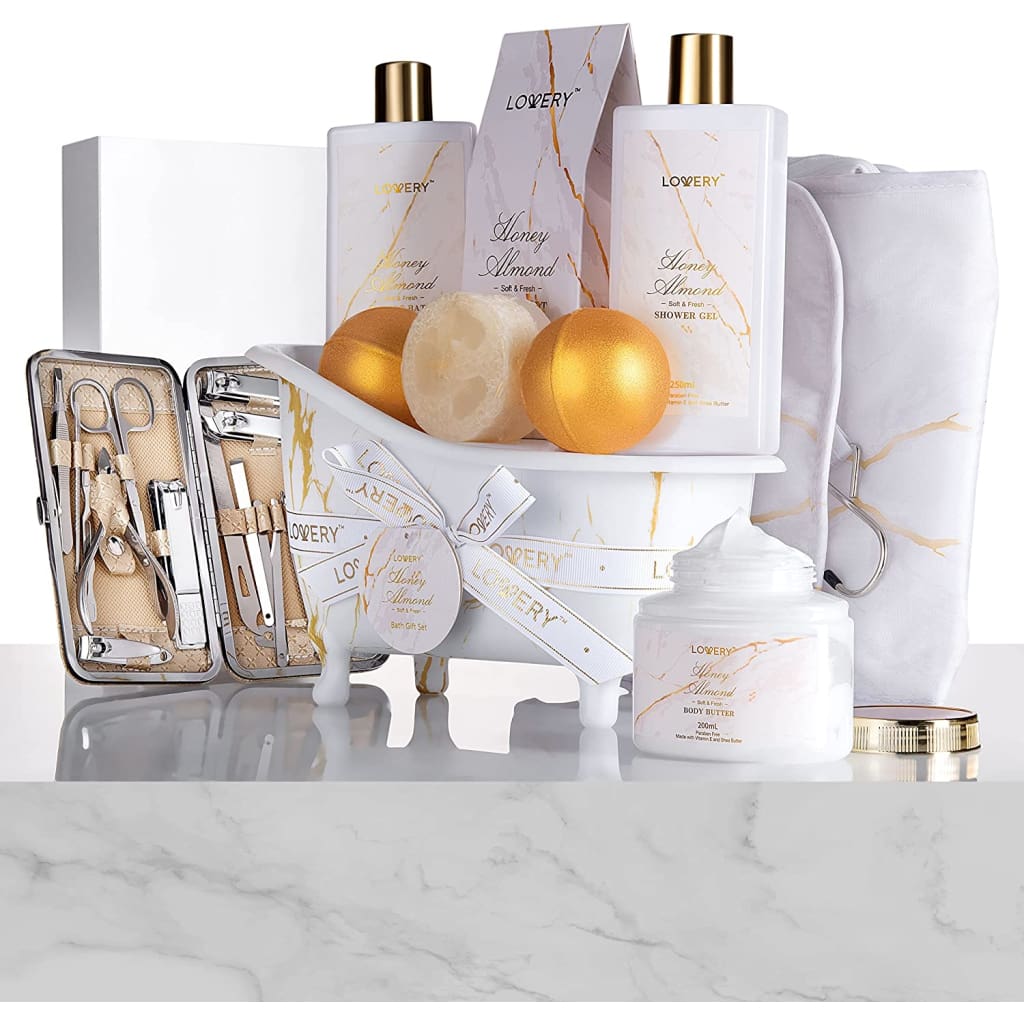 Gift Basket Spa Gifts For Women 31Pc Self Care Kit Stress Relief Fathers Day for Dad Birthday, - Sets &amp; Kits