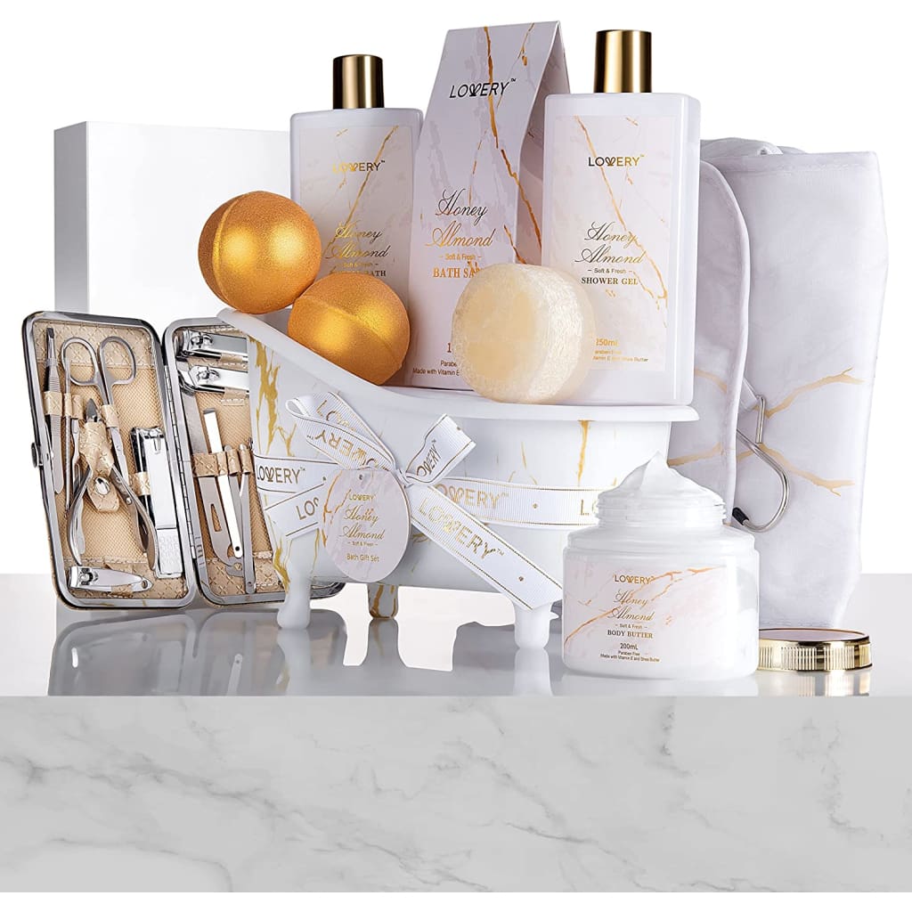 Gift Basket Spa Gifts For Women 31Pc Self Care Kit Stress Relief Fathers Day for Dad Birthday, - Sets &amp; Kits