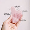 Gua Sha Facial Tools - Self Care Gifts for Women Skin Natural Massager Skincare Face Body Relieve Muscle Tensions Reduce Puffiness (Pink) - 