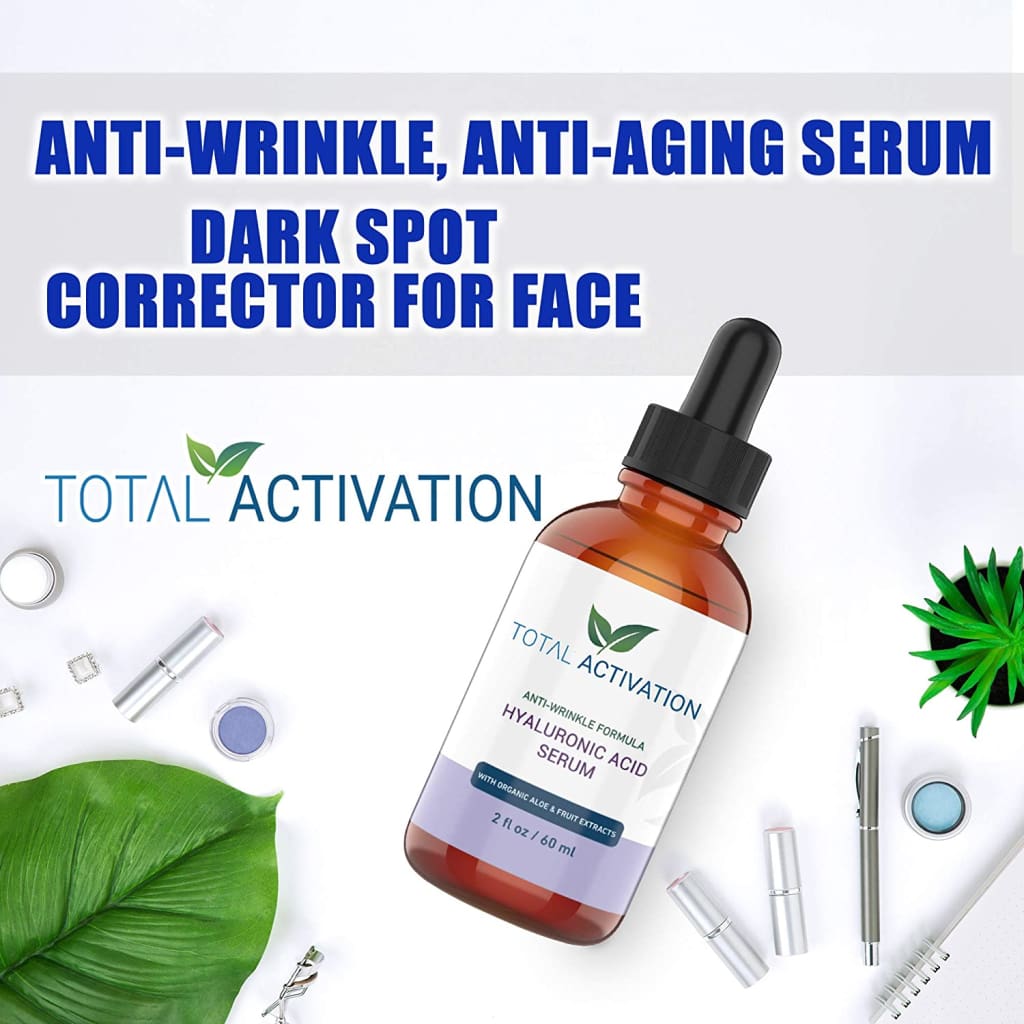 Hyaluronic Acid Serum forIntense Hydration Day and Night,Face Skin - Serums