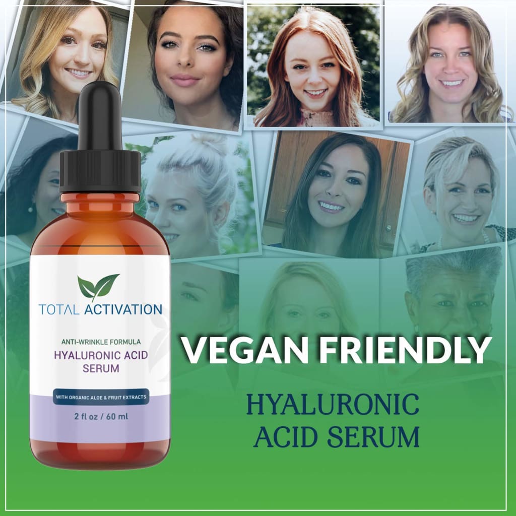 Hyaluronic Acid Serum forIntense Hydration Day and Night,Face Skin - Serums