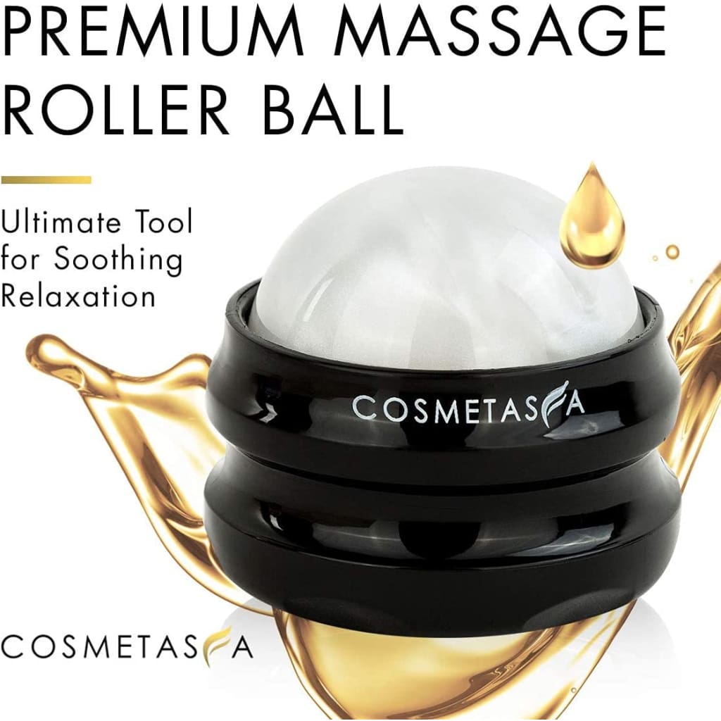 Oil with Massage Roller Ball - No Stain 100% Natural Blend of Spa Quality Oils for Romantic,