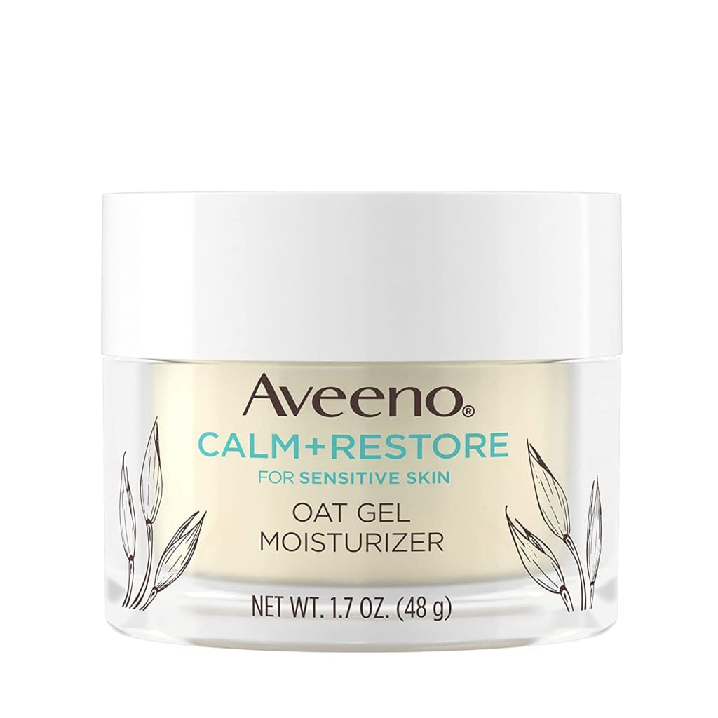 Restore Oat Gel Facial Moisturizer for Sensitive Skin Lightweight Cream Face with Prebiotic - serums