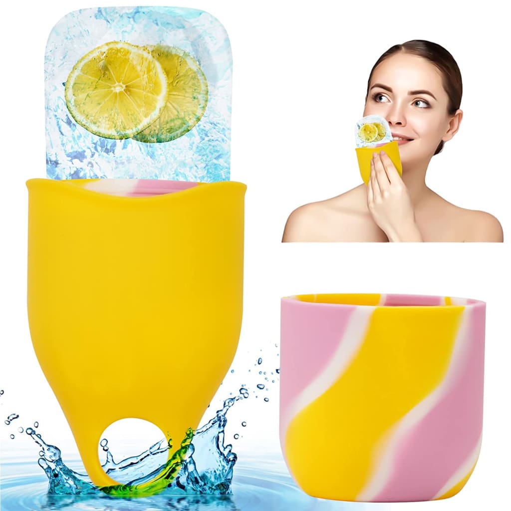 skin care Beauty & Personal Face Ice Roller Mold for Skin (Yellow) - Sets Kits