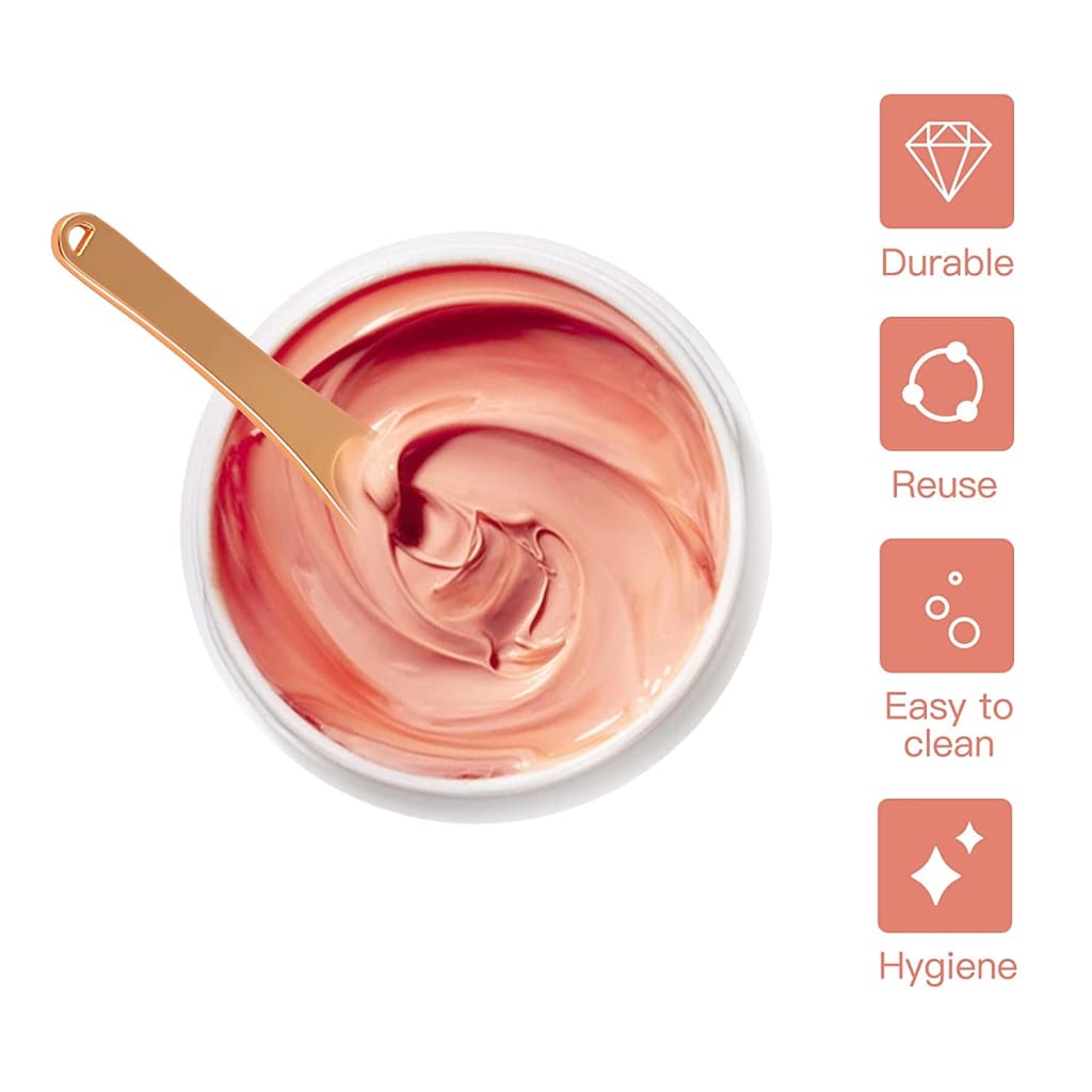 skin care Beauty &amp; Personal Makeup Spoons for Cream Lotions Moisturizers (Rose Gold) - Masks