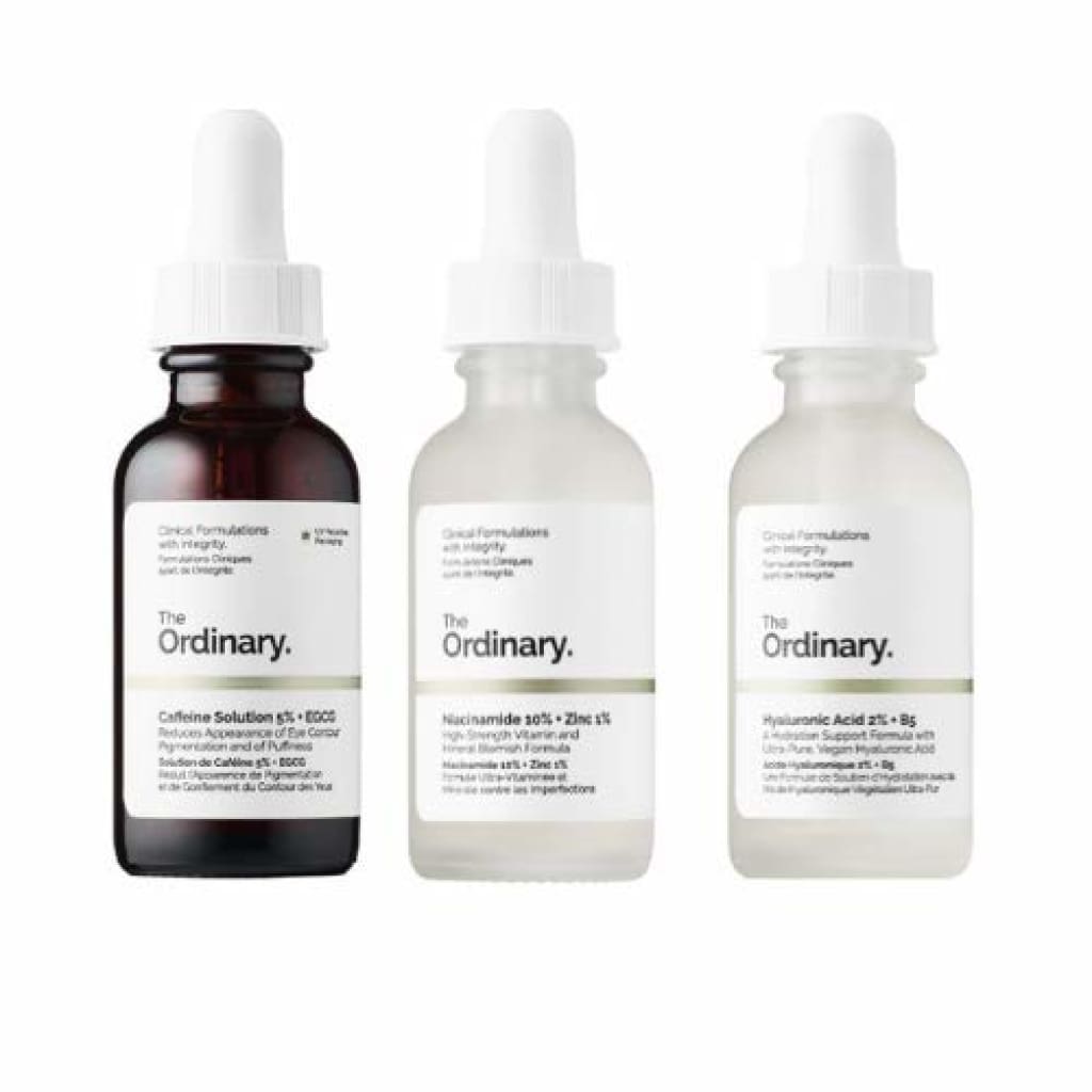 skin care Face Serum Set! Caffeine Solution 5%+EGCG! Hyaluronic Acid 2%+B5! Niacinamide 10% + Zinc - Treatments &amp; Masks›Serums