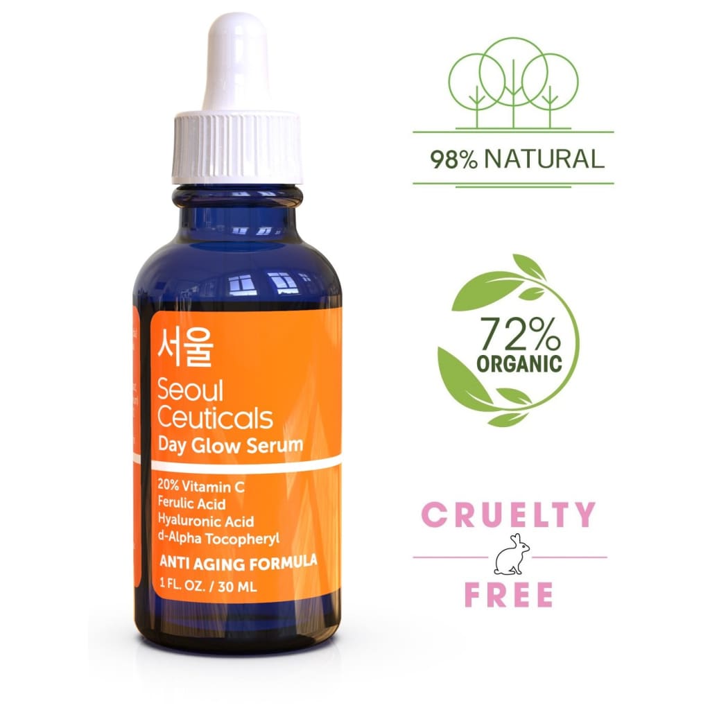 Skin Care K Beauty - 20% Vitamin C Hyaluronic Acid Serum + CE Ferulic Provides Potent Anti Aging, - serums