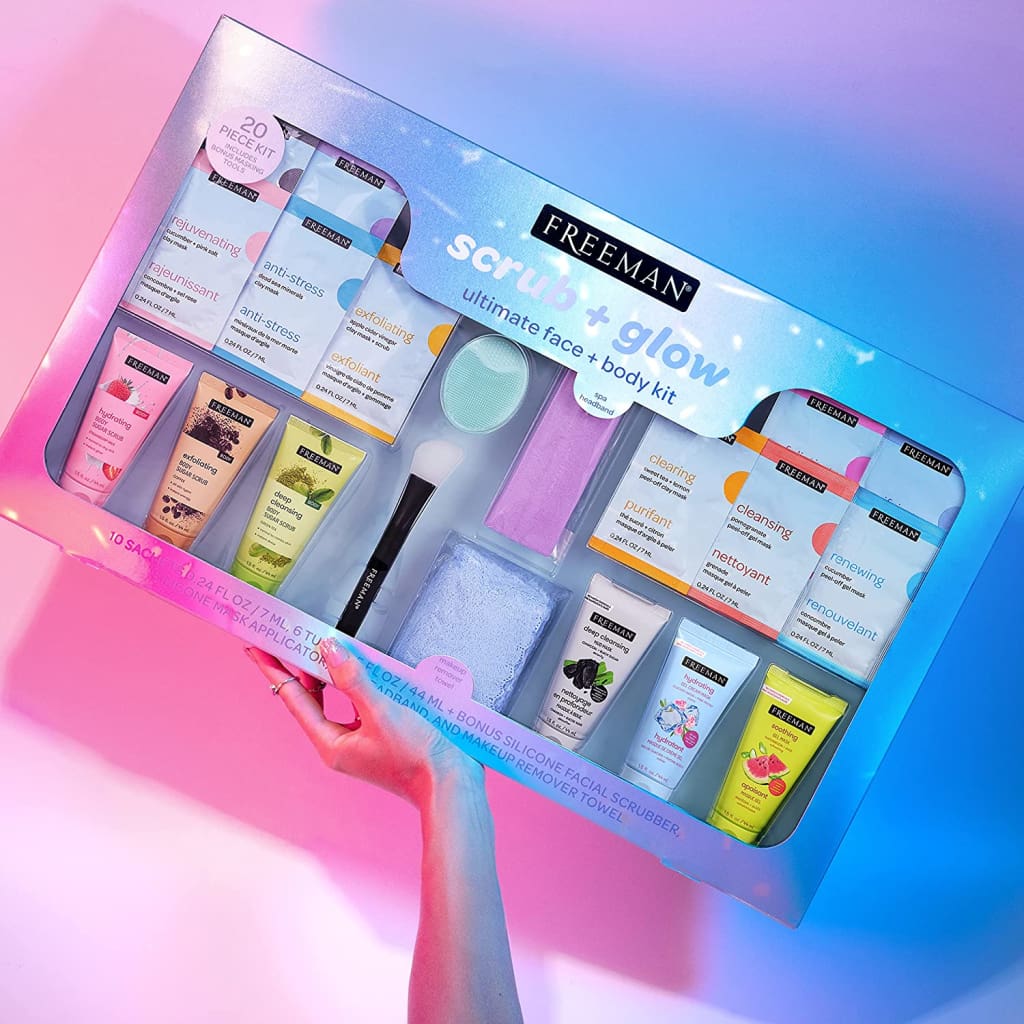 skin care sets &amp; kits Glow Ultimate Face and Body Kit 20 Piece Mother’s Day Easter Gift Set Facial Masks For Hydrating Glowing Skin - Sets 