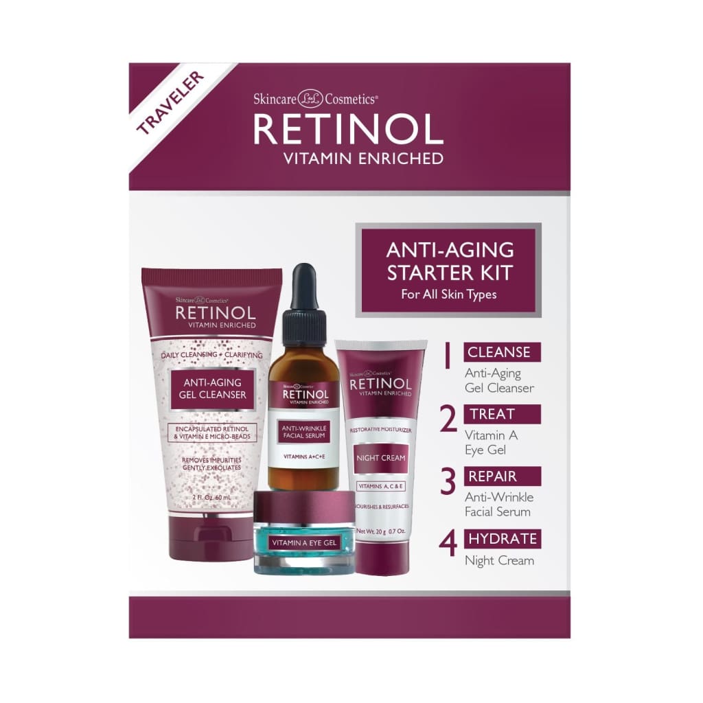 skin care sets &amp; kits The Original Retinol For a Younger Look – [4] Conveniently Sized Products Perfect Travel or First Time Try - Sets Kits