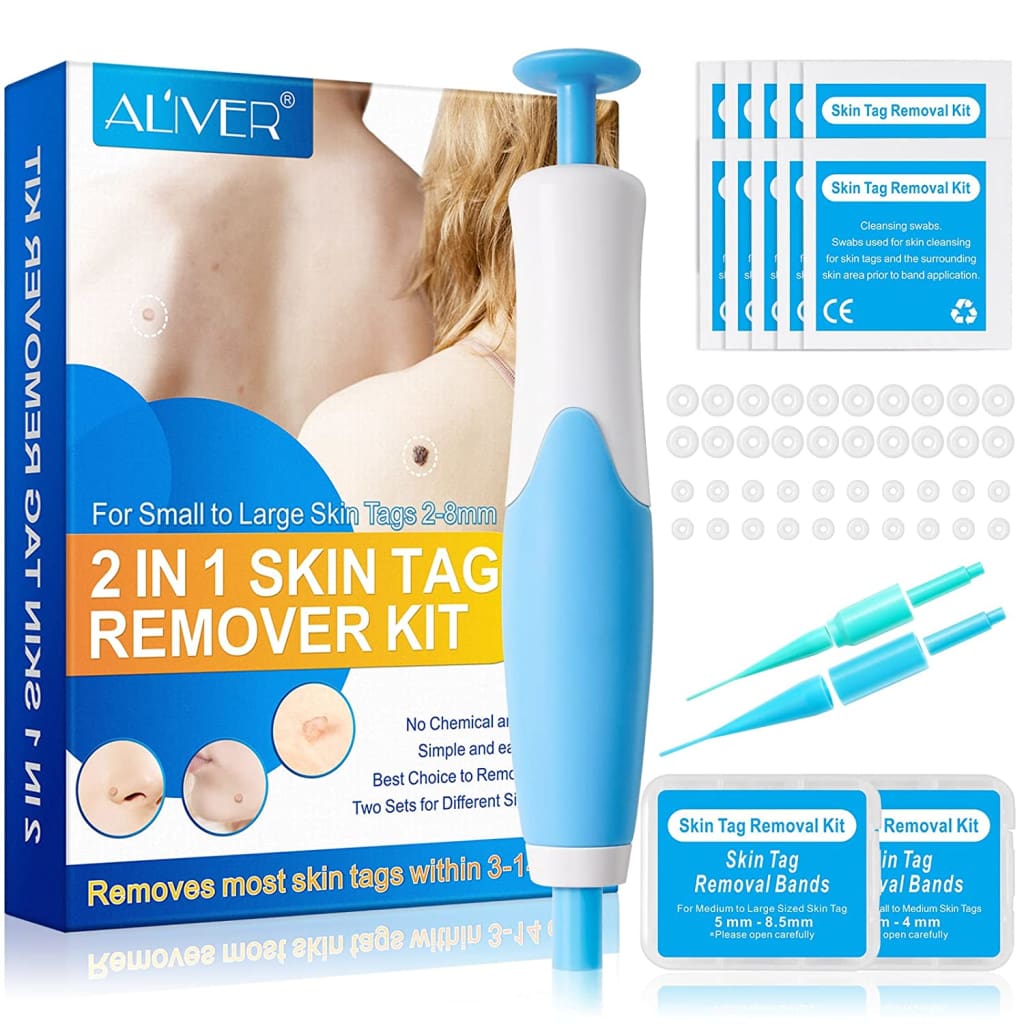 Skin Tag Removal Kit Tools for 2-8mm Tags,for All Body Parts,Safe and Painless,Easy Application in Minutes - ›Wart